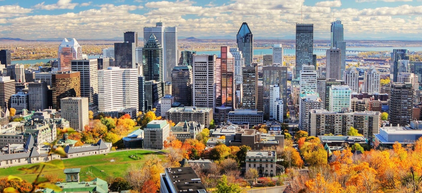 Cảnh quan thành phố Montreal Canada