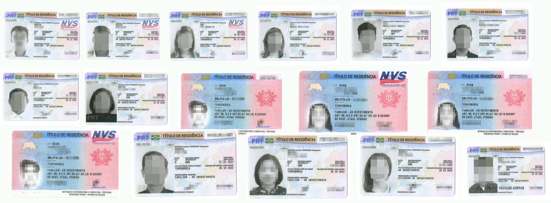 khách hàng thành công nhận visa Bồ Đào Nha công ty NVS