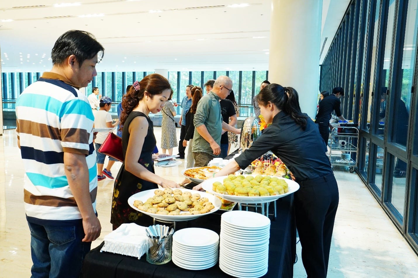 Hội thảo có buổi teabreak giữa giờ với các món ăn nhẹ