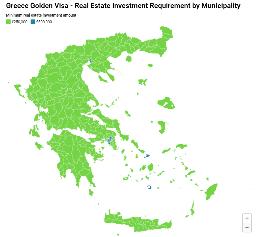 Golden Visa Hy Lạp chính thức tăng mức đầu tư lên 500.000 EUR sau ngày 31/07/2023