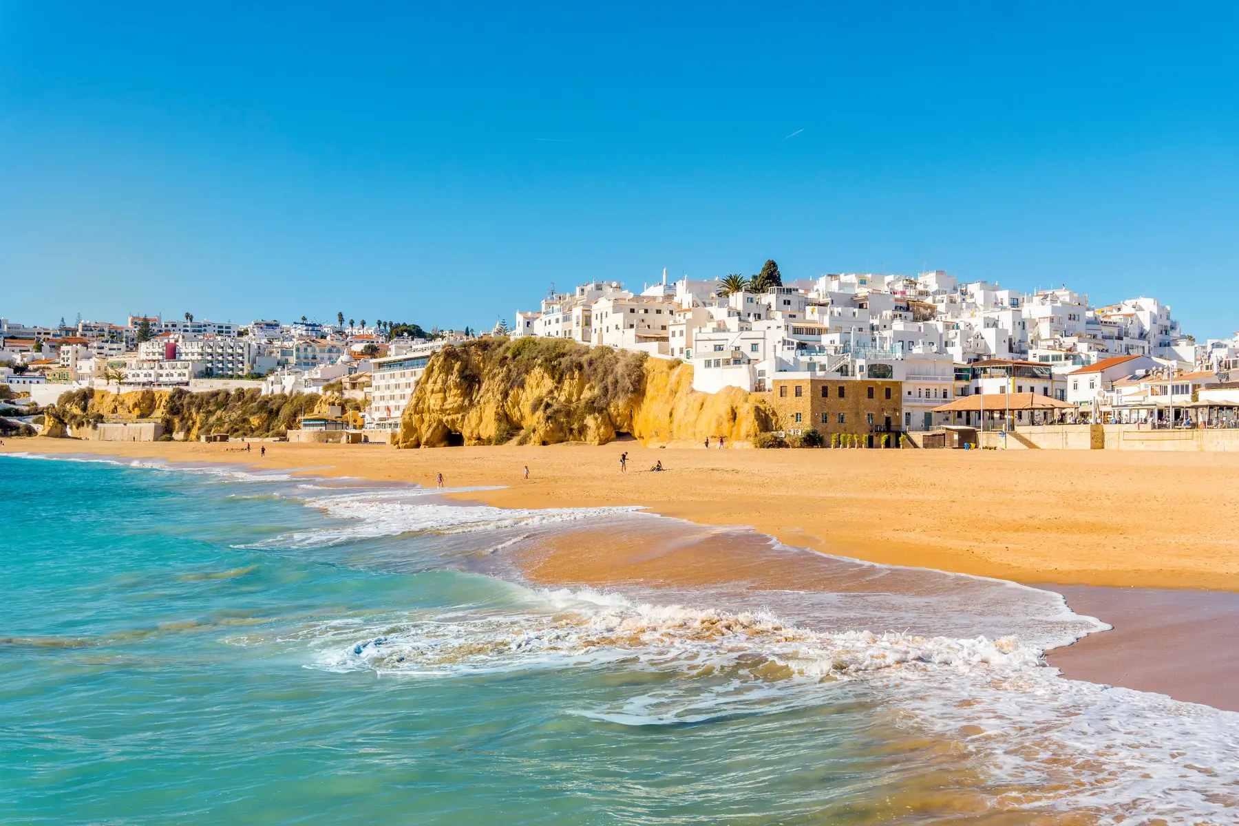 A beach in Albufeira