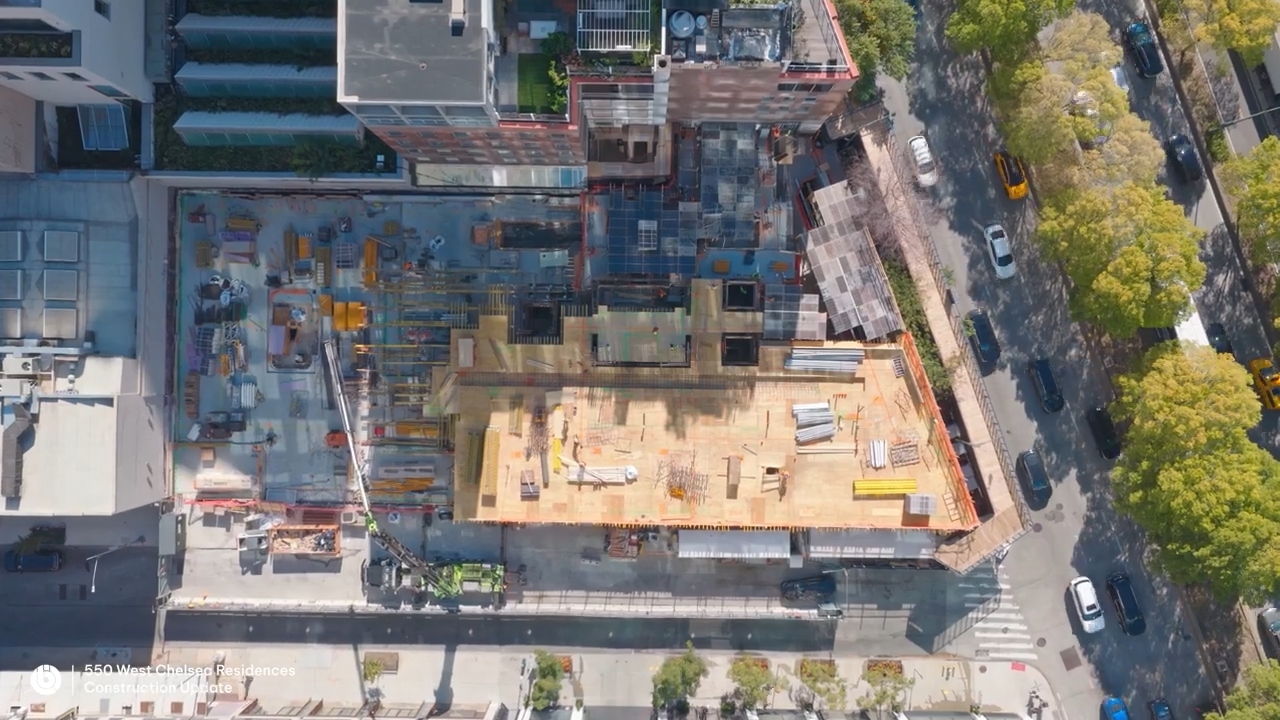Tiến độ xây dựng dự án EB-5 550 West Chelsea Residences đến tháng 10/2025