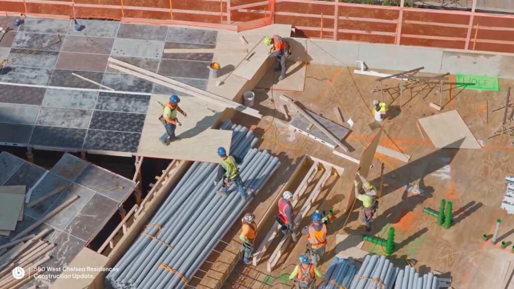 Tiến độ xây dựng dự án EB-5 550 West Chelsea Residences đến tháng 10/2025