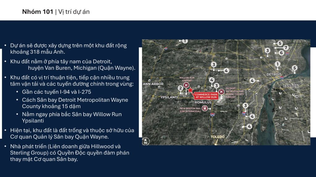 Dự án EB-5 Group 101 từ trung tâm vùng CMB