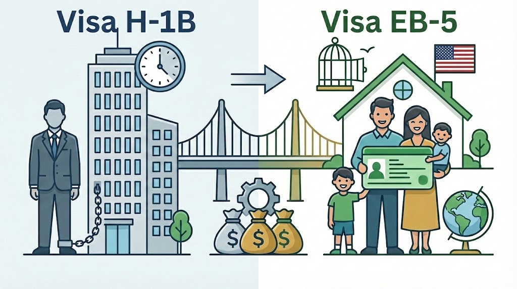 Lợi thế vượt trội khi chuyển hướng từ Visa H-1B sang định cư EB-5
