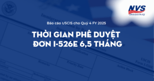 Thời gian xử lý trung bình đơn I-526E 6,5 tháng