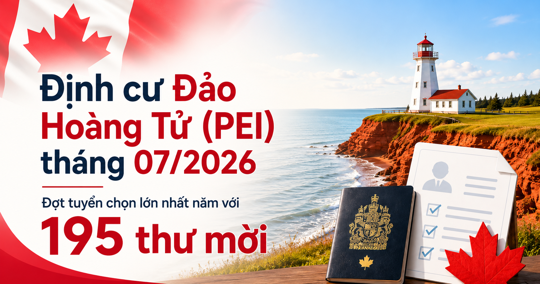 Định cư Đảo Hoàng Tử (PEI) tháng 07/2026