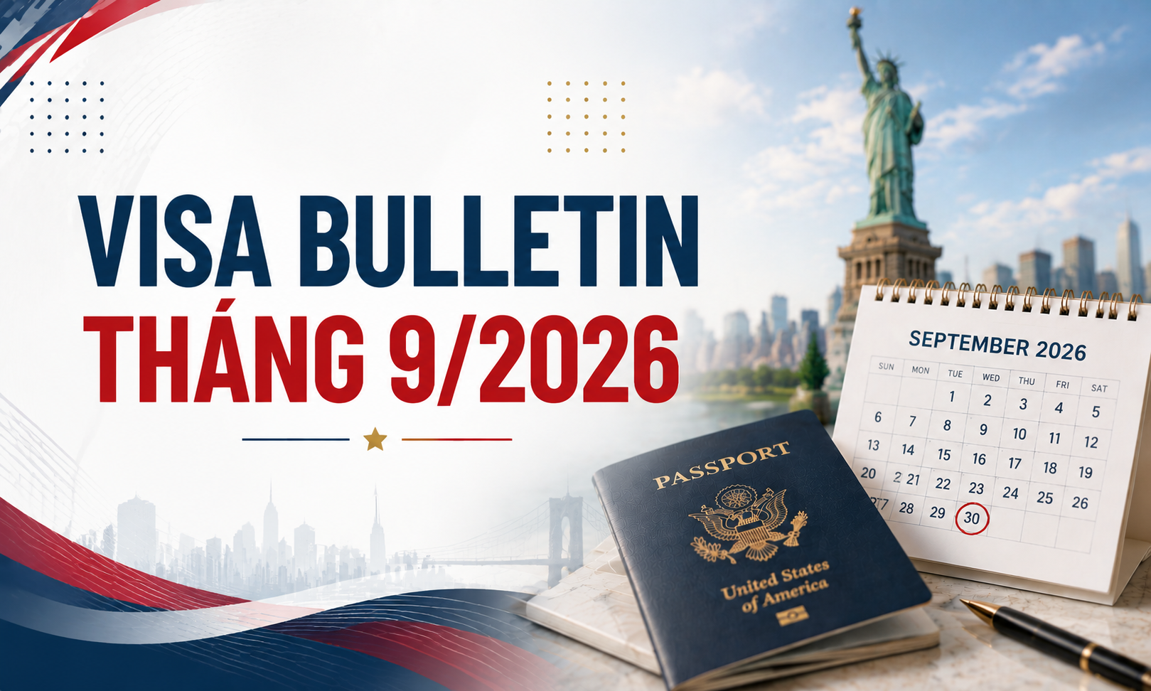Bản tin Visa Bulletin tháng 09/2026