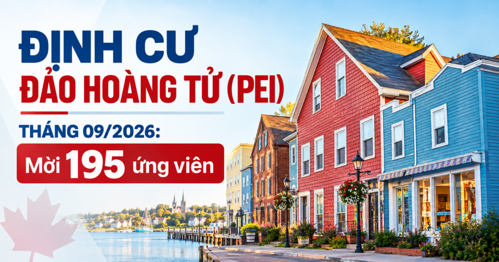 Định cư Đảo Hoàng Tử (PEI) tháng 09/2026